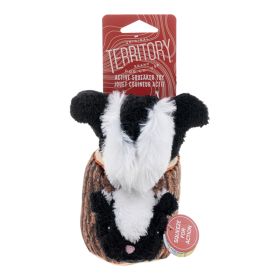 Territory Dog Plush Animated Skunk In A Log 7.1 Inches Interactive Hide and Seek Plush Toy Product