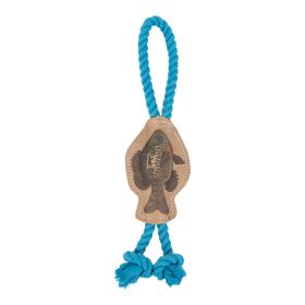 Tall Tails Dog Natural Leather Fish Tug Eco-Friendly Real Hide Durable Aquatic Fetch Play