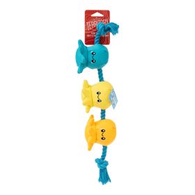 Territory Dog Critters On Rope Woodland Animal Multi-Character Heavy Duty Interactive Pull Play