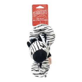 Territory Dog Loopy Tug Zebra Safari Animal Extra Long Interactive Pull Play Durable Fabric