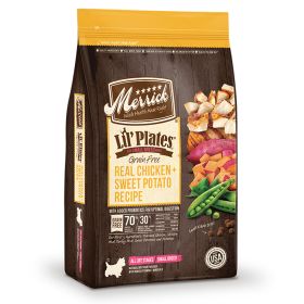 Merrick Lil Plates Grain Free Real Chicken Sweet Potatoes Recipe Nutrient Dense Small Kibble 4 Lbs