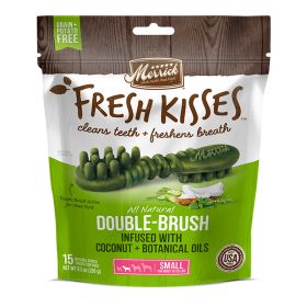 Merrick Dog Fresh Kisses Coconut Small 5.5 oz 9 Count Plaque Tartar Control Clean Teeth Dental Snack