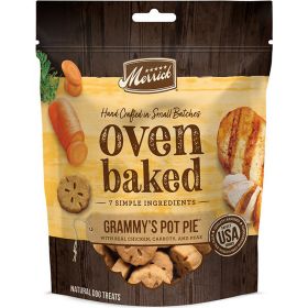 Merrick Dog Oven Baked Grammy Chicken Pot Pie Crunchy Biscuit Wholesome Savory Snack Treat 11oz