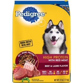 Pedigree High Protein Dry Dog Food Nutrient Dense Muscle Support Energy Rich Kibble Formula 3.5lb