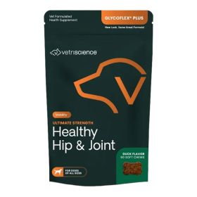Vetri-Science Dog Glycoflex 60Ct Advanced Joint Support Glucosamine Chewable Functional Soft Chews