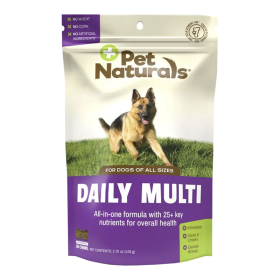 Pet Naturals Of Vermont Dog Daily Multi 30 ct Nutrient Dense Multivitamin Wellness Supplement Product