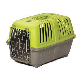 MidWest Spree Travel Dog Carrier Green 19in Travel Carrier Secure Ventilation Durable Plastic Transport