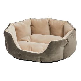 QuietTime Deluxe Tulip Dog Bed Evergreen 22in Plush Comfortable Crate Mat Raised Edges Cozy Sleep Bed