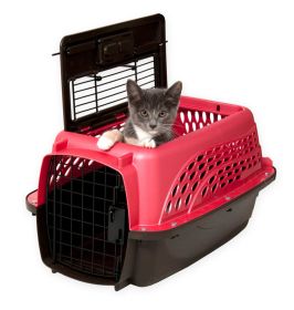 Petmate 2 Door Top Load Dog Kennel Pearl Honey Rose/ Coffee Grounds 19 in Travel Carrier Product