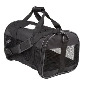 Petmate Soft Sided Kennel Cab Large Up To 15Lbs Soft-Sided Travel Carrier Secure Mesh Ventilation Bag