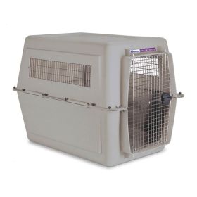 Petmate Giant Vari Dog Kennel Bleached Linen 48in Heavy Duty Durable Secure Ventilation Transport Crate