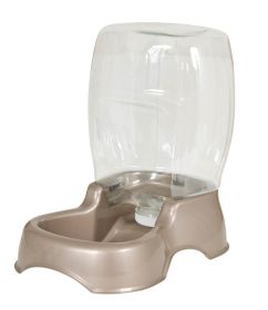 Petmate Pet Cafe Waterer Pearl Tan Large Automatic Gravity Dispenser Water Storage Container Kitchen Dish
