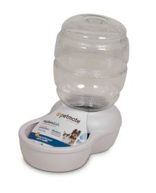 Petmate Replendish Water With Microban Pearl Silver Grey X-Small Convenient Fresh Water Dispenser