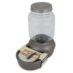Petmate Mason Gravity Waterer Soda Glass Small Automatic Gravity Dispenser Water Storage Glass Jar Dish