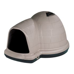 Petmate Indigo Dog House Taupe Black X-Large Heavy Duty Durable Weatherproof Outdoor Shelter Dog House