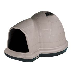 Petmate Indigo Dog House Taupe Black Large Heavy Duty Durable Weatherproof Outdoor Shelter Dog House
