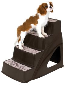 Petmate Pet Step Coffee Grounds 1ea Lightweight Portable Dog Ramp Vehicle Access Aid Non-Slip Surface