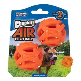 Chuckit! Air Ball Medium 2 Pk Breathable High-Performance Fetch Ball Toy Pack Product