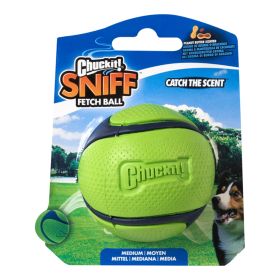 Chuckit! SNIFF Fetch Ball Dog Toy Peanut Butter Medium Durable Scented Fetch Play Toy Product