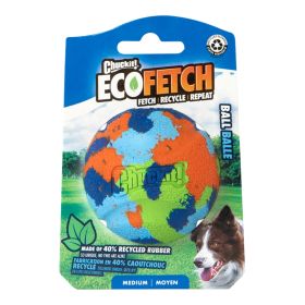 Chuckit! EcoFetch Recycled Rubber Fetch Ball 1 Pk Eco-Friendly Durable High-Bounce Fetch Ball Toy