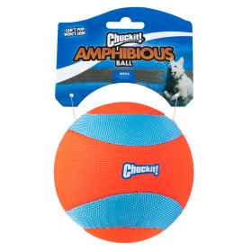 Chuckit! Mega Amphibious Ball Dog Toy Large Durable Foam Core High Bounce Active Floating Fetch Toy