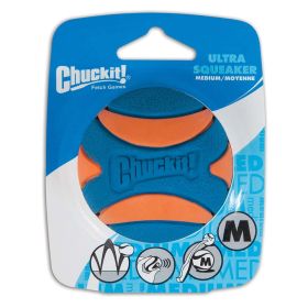 Chuckit! Ultra Squeaker Ball Dog Toy Medium High-Bounce Durable Fetch Play Toy Product