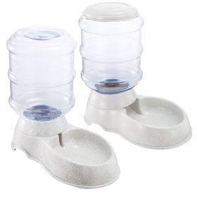 Dog Feeder Self-Dispensing Gravity Food Dispenser Automatic PP Detachable Easy Cleaning Convenient Durable