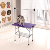 Dog Grooming Table Stainless Steel Folding Frame Non Slip Rubber CCS