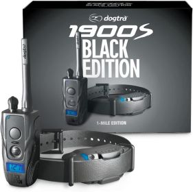 Dogtra 1900S Black Edition 1 Mile IPX9K Waterproof High Output Matte Finish Remote E Collar Boost Level Lock