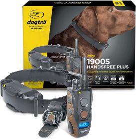 Dogtra 1900S Handsfree Plus 34 Mile IPX9K Waterproof Expandable Remote E Collar Boost Level Lock Handsfree Square Control