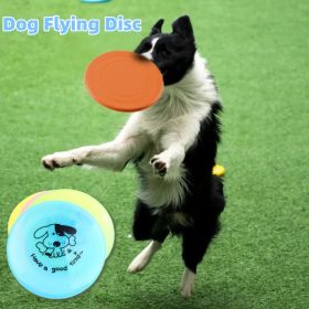 Silicone Flying Saucer Dog Toy Disc Chew-Resistant Interactive Park Fetch CCS