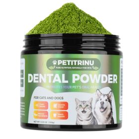 PETITRINU Natural Dental Powder Dogs Fresh Breath Gentle Clean Teeth Health Oral Care 150g