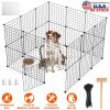 Playpen Dog Metal Small Medium Puppy Cage Wire Fence Door