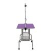 Dog Grooming Table Stainless Steel Folding Frame Non Slip Rubber CCS