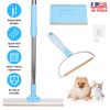 Unbranded — Pet Hair Removal Kit 3 in 1 Telescopic Scraper Silicone Adjustable Reusable Carpets Floors Furniture Clothes