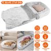 Human Dog Bed Pillow Blanket Foldable Orthopedic Sofa Spacious Support Machine Wash Winter Puppy