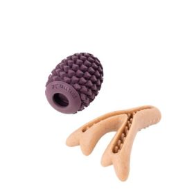 Tall Tails Dog Enrichment Antler And Pinecone 15 Inches Interactive Puzzle Snuffle Toy Woodland Theme Play