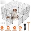 Playpen Dog Metal Small Medium Puppy Cage Wire Fence Door