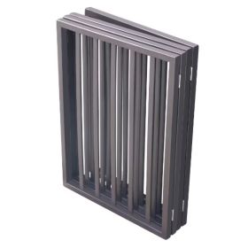 Folding Wood Dog Gate Freestanding Lightweight Folding Portable Safety Barrier Dark Brown 3 Panel CCS