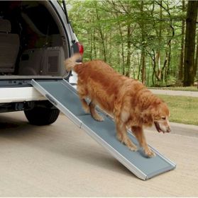 Deluxe Telescoping Dog Ramp Strong Safe Lightweight Portable