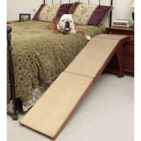 Solvit Wood Bedside Dog Ramp Carpeted Easy Assembly