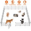 Playpen Dog Metal Small Medium Puppy Cage Wire Fence Door