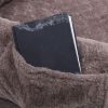 Human Dog Bed Washable Non Slip Bottom Comfortable PetSafe Plush Faux Fur Oversized Lounger Cushion Removable Cover