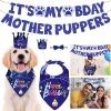 iMounTEK — Dog Birthday Party Kit — Banner Hat Bandana Bowtie Festive Puppy Celebration Decor Memorable Star Theme