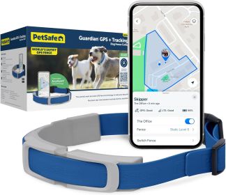 Guardian GPS Tracking Wireless Dog Fence Collar AccuGuard Technology Multiple Virtual Fences Customizable Static Tone Vibration My PetSafe App