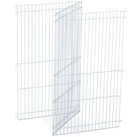 Prevue Pet Products Dog Exercise Pen Panel Extension Add On Kit Bright Zinc Finish Solid Steel Construction