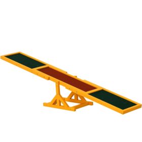 Unbranded — Wooden Dog Agility Seesaw Training Exercise Equipment Weather‑Resistant 71" Long Natural Teeter Board Agility Practice