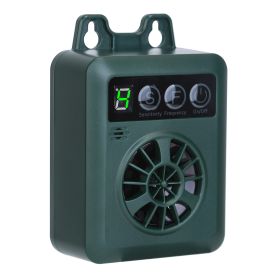 Ultrasonic Anti Bark Device Outdoor IP45 4 Freq Rechargeable Fence Tree Home Dog House Under 66lbs Puppy