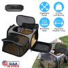 Expandable Pet Carrier Airline Approved Dog Collapsible Soft Bag Removable Fleece Pad Pockets Breathable Mesh Adjustable