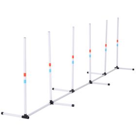 Dog Agility Training Equipment Foldable Weave Poles Obstacle Set Premium Outdoor Portable Carry Bag CCS